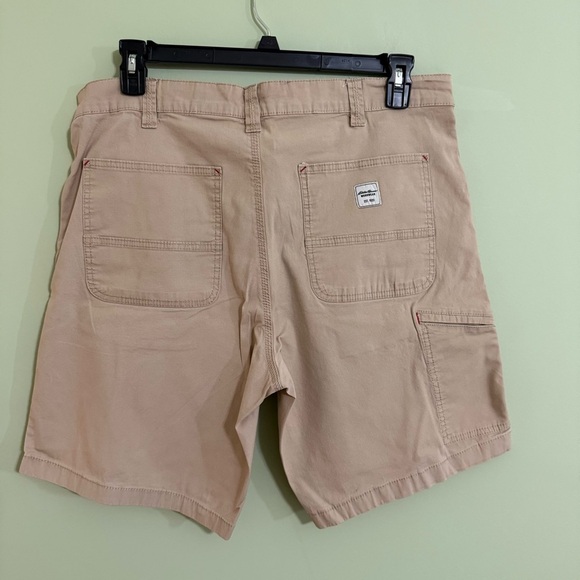 Eddie Bauer Tan Flat Front Shorts Classic Style - Picture 4 of 8